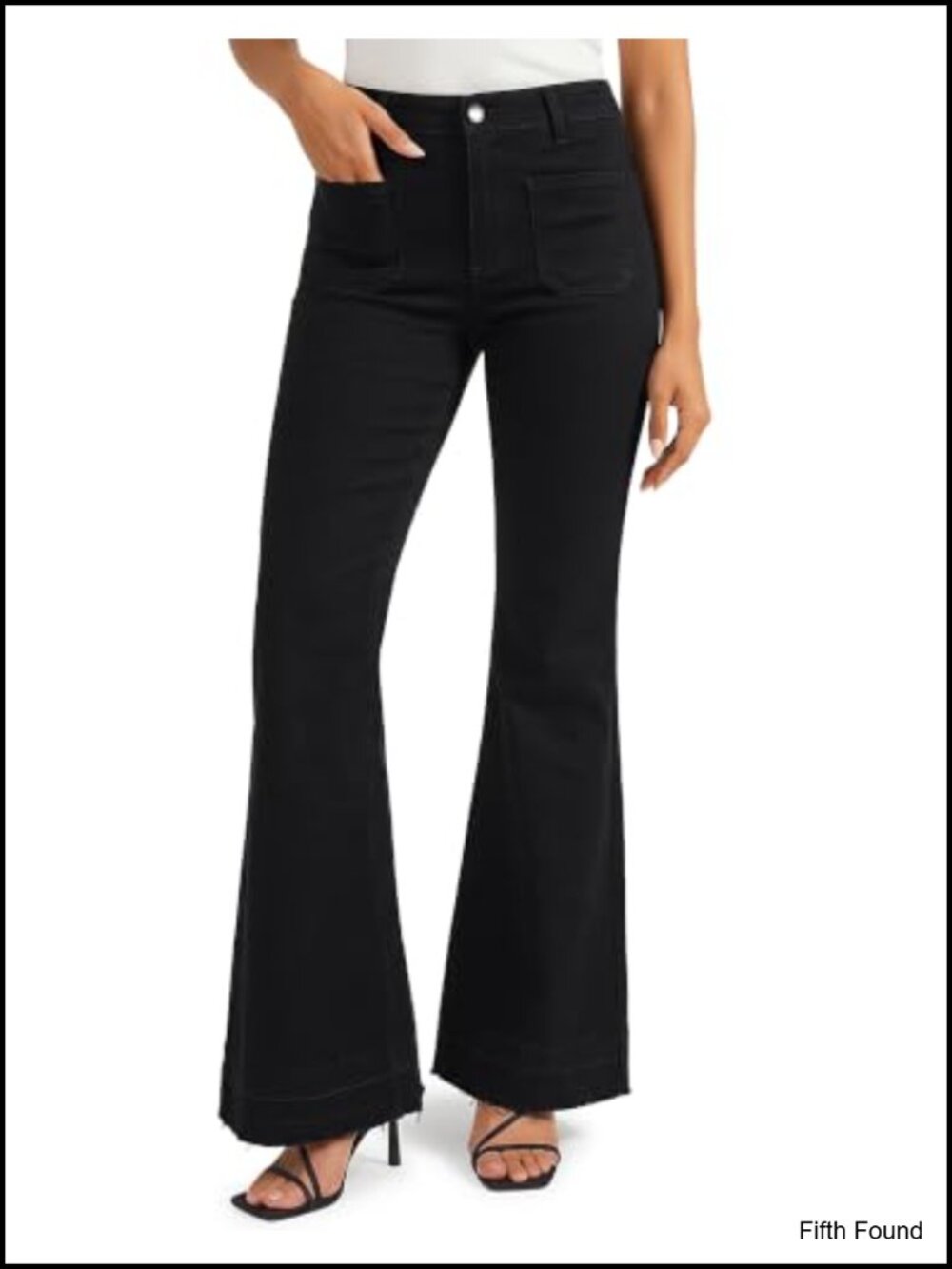 Flare Jeans Bell Bottom Mid-Rise Stretch Denim Casual Everyday Women's